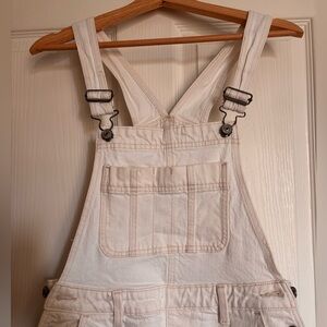 Abercrombie & Fitch Cream Overalls